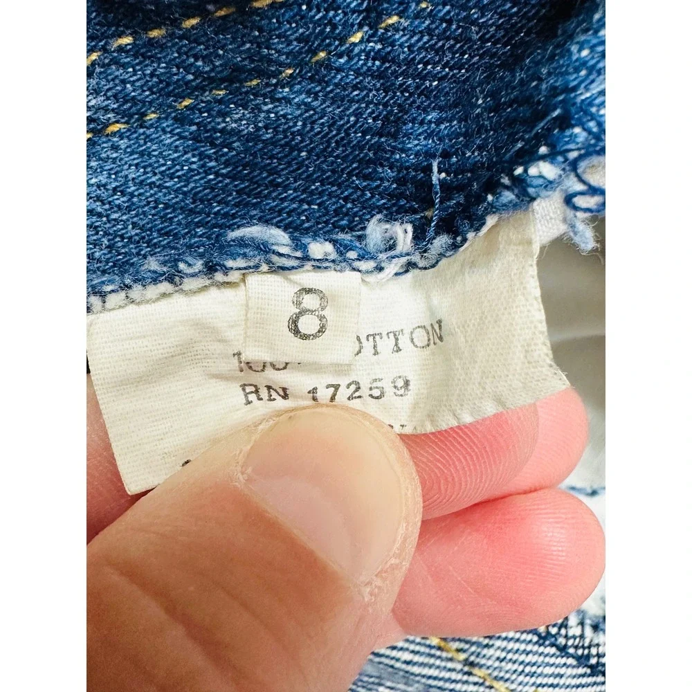 Body Gear Cargo Jeans Kids 8 Blue Acid Wash Vintage Baggy Streetwear Denim‎